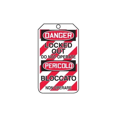 Accuform RP-Plastic, 3-1/4 in Width, 0.075 in Height, , 25 PK TMT218PTP